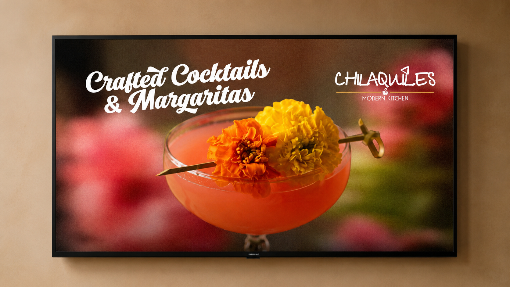 TV menu example